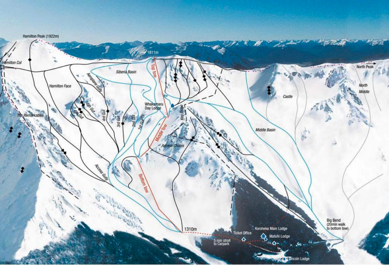 Craigieburn valley lift map