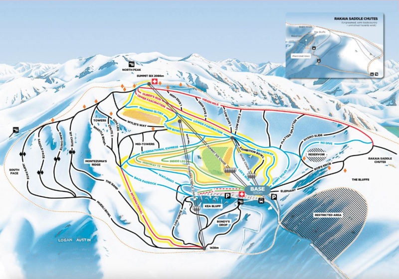 Mt Hutt Lift Map